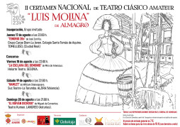 El II Certamen Nacional de Teatro Clásico Amateur de Almagro “Luis Molina” ya tiene sus tres finalistas.
