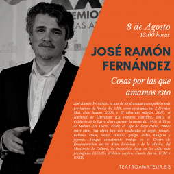 El dramaturgo José Ramón Fernández, en los XIV Encuentros de Teatro Amateur del Principado de Asturias