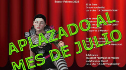 Se aplaza el Festival de Teatro Aficionado “Viaje al Parnaso”.